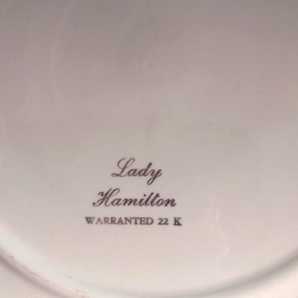 22 KT Gold Lady Hamilton Plate - Picture 5 of 6